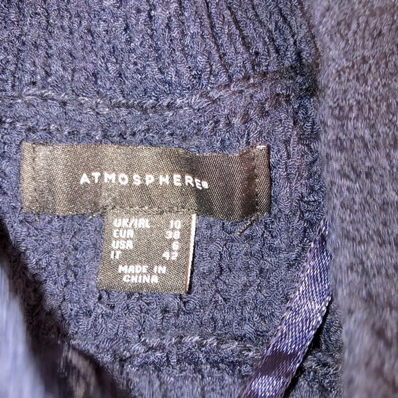 Atmosphere size 6 Navy blue side lace up sweater - Picture 7 of 9